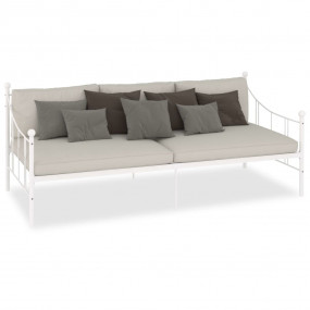 Day Bed Frame White Metal, plywood, plastic 35.4 x 78.7...