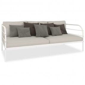 Day Bed Frame White Metal, plywood, plastic 35.4x78.7 i...