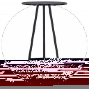 Bar Table Black MDF, Steel 23.6 x 42.3 in A Must-Have B...