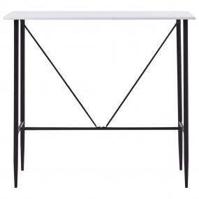 Bar Table White MDF 47.2x23.6x43.3 in Modern Bar Table