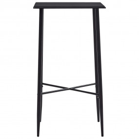 Bar Table Black MDF with PVC coating and powder-coated ...