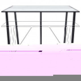 Dining Table White with marble pattern, Black frame