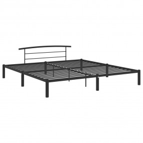 Bed Frame Black Metal Double Classic/Traditional Bed Fr...