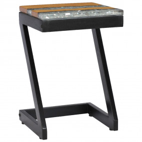 Coffee Table Multicolor Solid teak wood Small Decorativ...