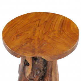 Coffee Table Natural wood Solid teak wood 15.7x15.7 in ...