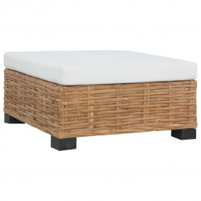 Footrest Brown and cream white