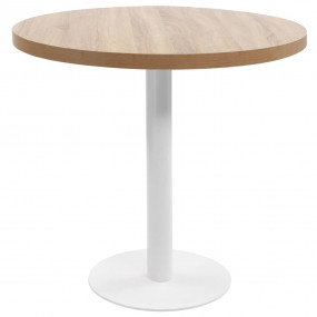 Bistro Table Light brown and white