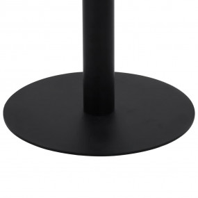 Bistro Table Light Brown and Black MDF and Steel 31.5 i...