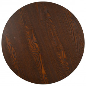 Bistro Table Dark Brown, Black MDF, Steel Medium Bistro...