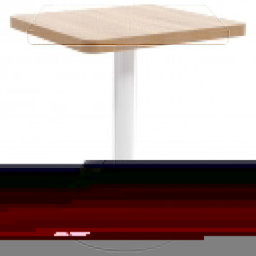 Bistro Table Light brown and white MDF and steel 23.6 x...