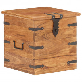 Chest Natural acacia Solid acacia wood with iron accent...