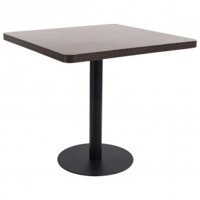 Bistro Table Dark brown and black MDF Medium Simplistic