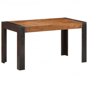 Dining Table Natural wood tone and black Solid rough ma...