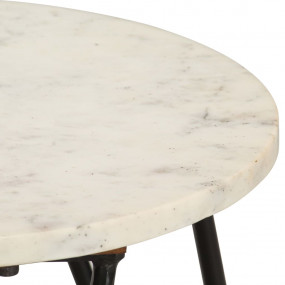 Side Table White and Black