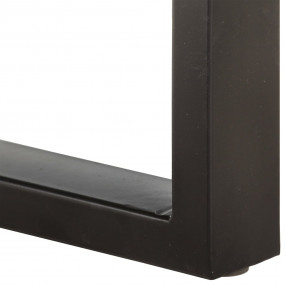 Bench Brown and black Solid reclaimed wood, powder-coat...