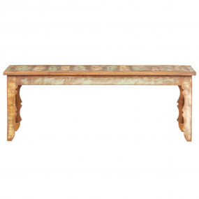 Coffee Table Multicolored Reclaimed wood 43.3x19.7x15.7...