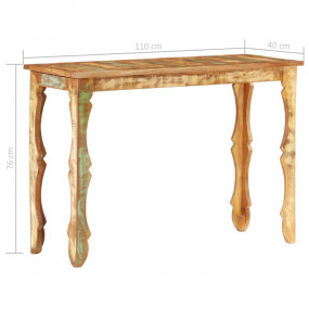 Console Table Multicolored Reclaimed Wood 43.3 x 15.7 x...