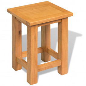 End Table Oak Solid oak wood Compact Durable End Table