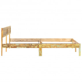 Bed Frame Reclaimed Wood Color Solid reclaimed wood, st...