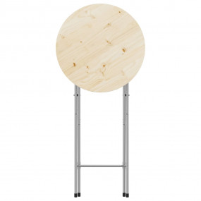 Table Leg Silver Galvanized Steel Standard Foldable Bar...