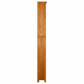 Bookcase Natural Oak Solid Oak Wood, MDF 78.7 in height...