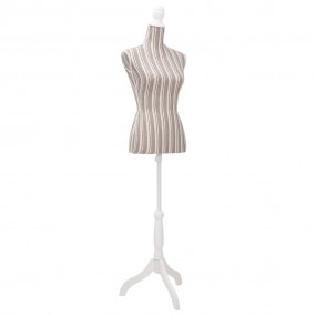 Female Mannequin Beige with stripes