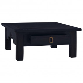 Coffee Table Light Black Solid Mahogany Wood 26.8 x 26....