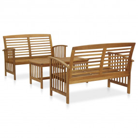 Garden Lounge Set Acacia Solid acacia wood Medium Durab...