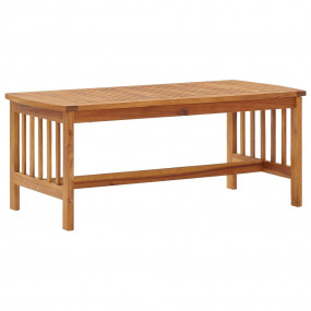 Garden Lounge Set Natural Acacia Solid Acacia Wood 5 Pi...