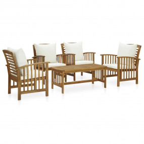 Garden Lounge Set Acacia wood Solid acacia wood Medium ...