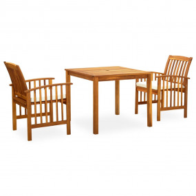 Garden Dining Set Wooden Solid acacia wood Seats 2