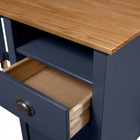 Desk Grey and honey brown Solid pine wood 47.2 x 19.7 x...
