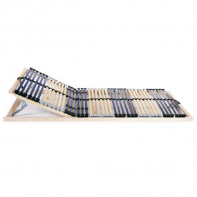 Bed Base Natural beech wood and black Beechwood frame, ...