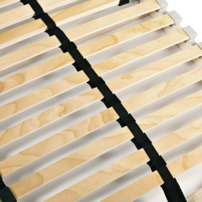 Bed Slatted Base natural wood Beechwood frame and birch...