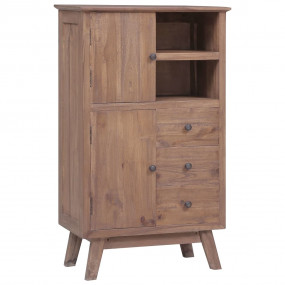 Highboard Recycled Teak Brown Solid Teak Wood 23.6x11.8...