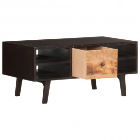 Coffee Table Black and brown Solid reclaimed wood, MDF