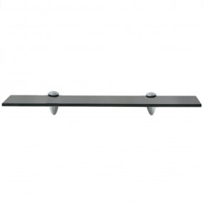 Floating Shelf Set of 2 Black Tempered safety glass 19....