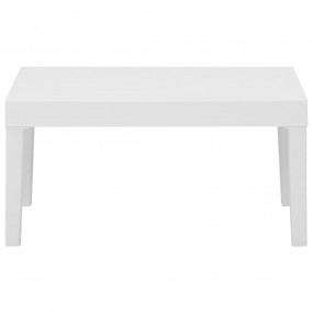Garden Lounge Set White Plastic Large Seats 4 Garden Lo...