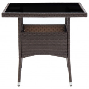 Dining Set Brown, Cream