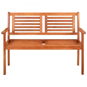 Bench Natural wood tone Solid eucalyptus wood 47.2 in E...