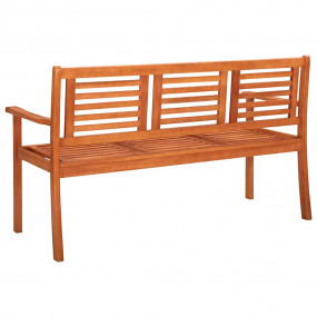 Bench Cream Solid eucalyptus wood, Fabric (100% polyest...