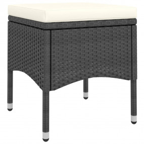 Garden Bistro Set Black