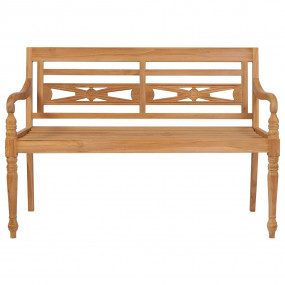 Bench Teak wood, Beige Solid Teak Wood Medium Tough