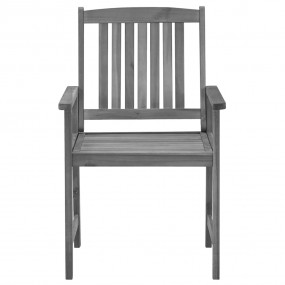 Garden Chair Set of 2 Grey