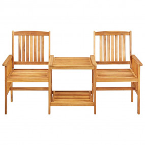 Bistro Set Wood Solid Acacia wood Medium Seats Many Bis...