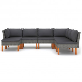 Garden Lounge Set Grey, Anthracite