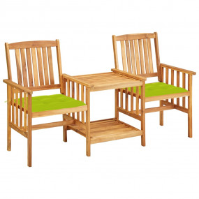 Patio Bistro Set Natural wood color (Acacia)