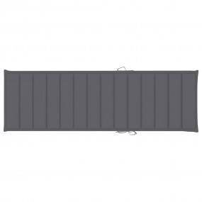 Sunlounger Gray Solid Acacia wood with gray wash finish...