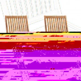 Garden Chair Set of 2 Teak Solid Teak wood Adult size F...