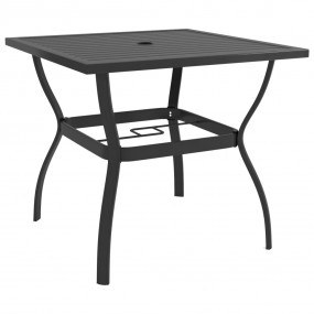 Dining Set Anthracite Grey Textilene and Powder-Coated ...